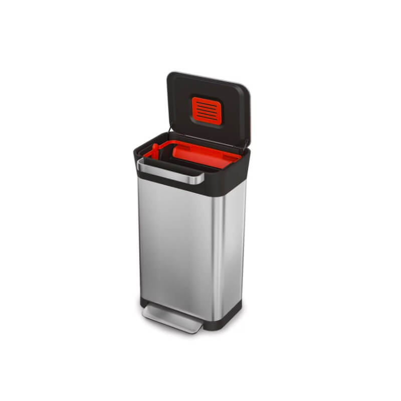 Joseph Joseph Titan 30L Trash Compactor Stainless Steel