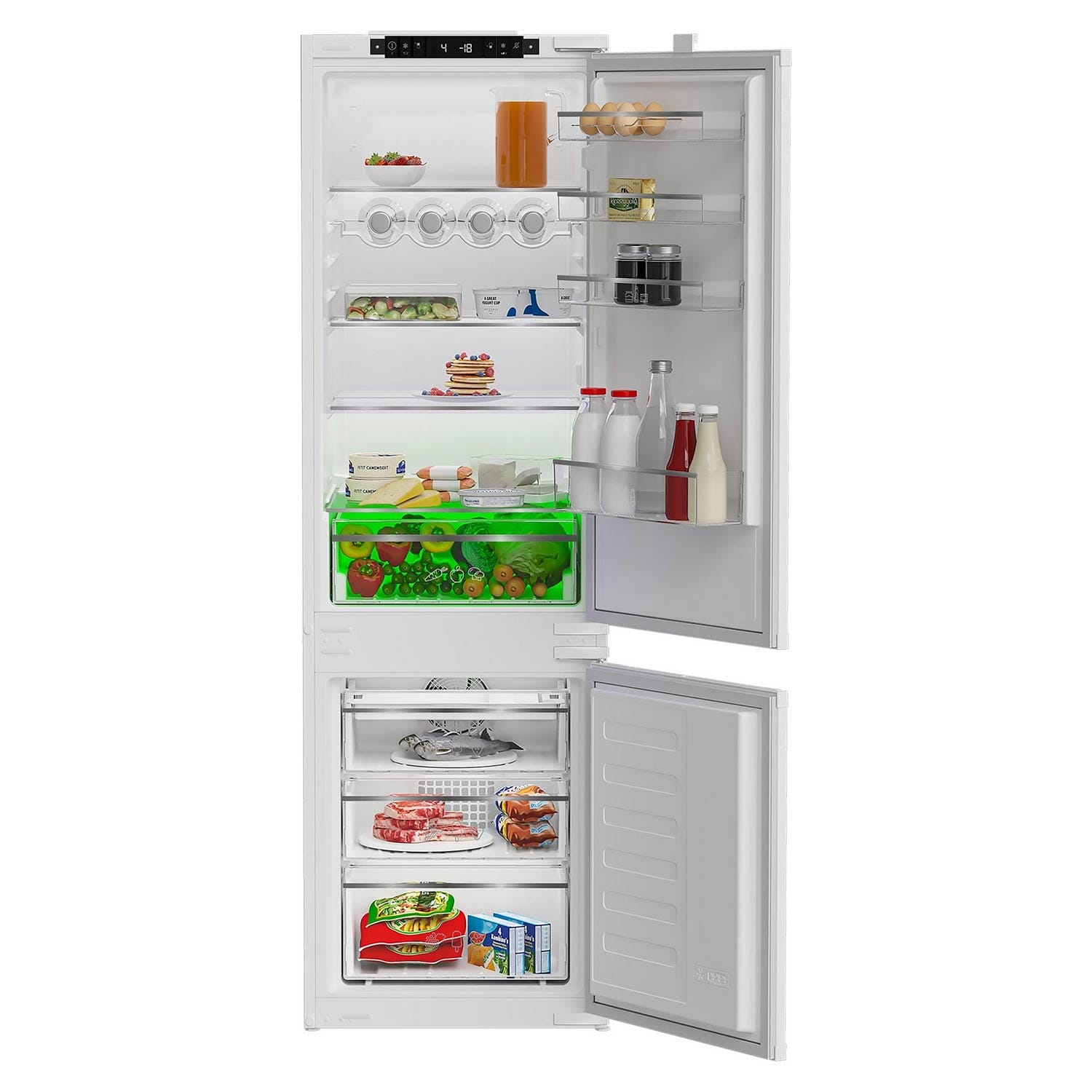 Blomberg KNE4554EVI 177.5cm Tall Integrated Fridge Freezer