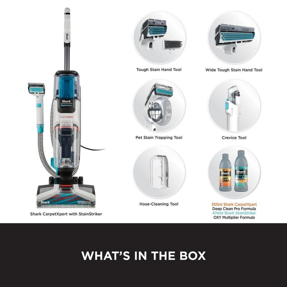 Shark CarpetXpert Deep Carpet Cleaner with Built-in StainStriker - White EX200UK image 3