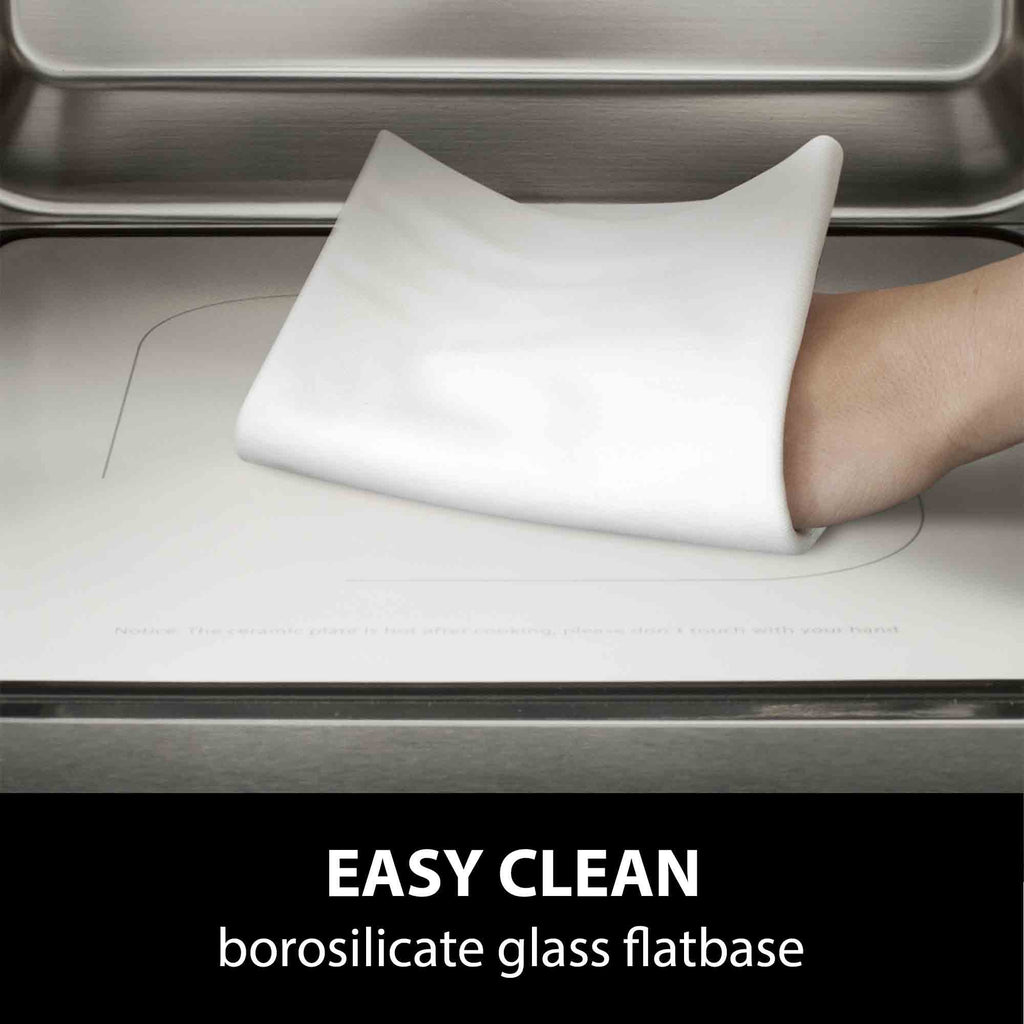 Caso Design MCG25 Ceramic Chef 25 Litre Microwave in Silver with Black Glass - 03351 image 7