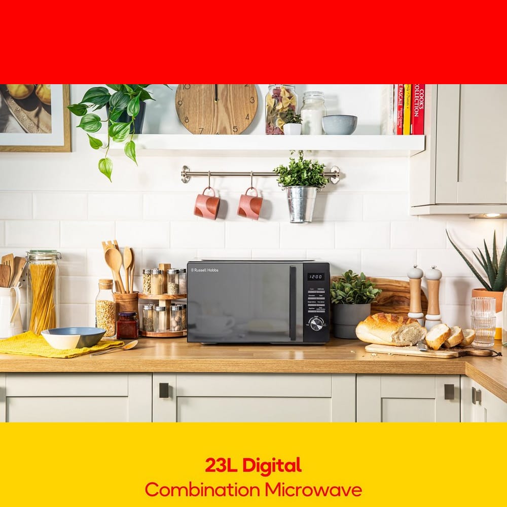 Russell Hobbs 23 Litre 900W Combination Microwave in Black - RHM2346B image 4