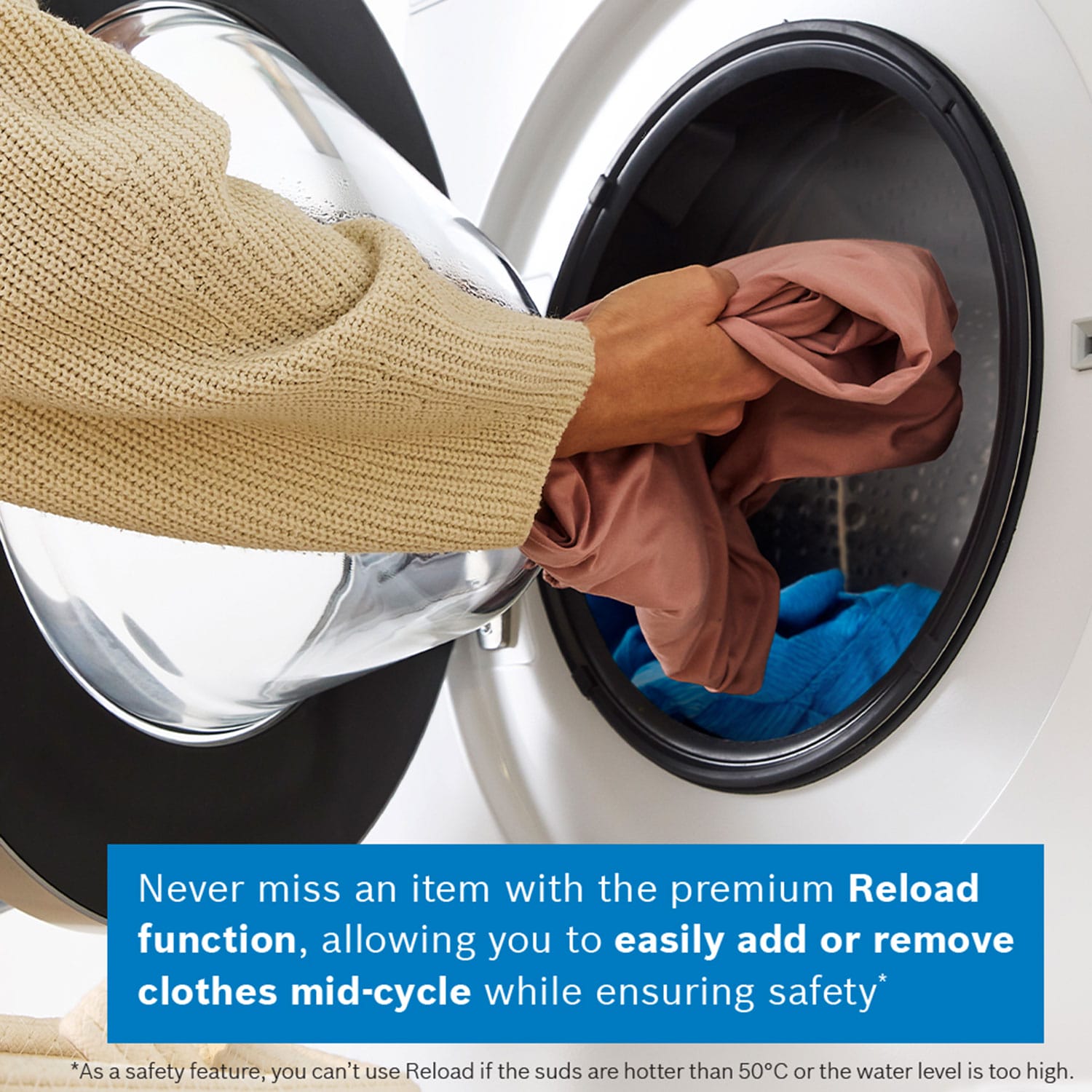 Bosch WAN28259GB 9kg, 1400 Spin, Freestanding Washing Machine with Quick Wash, White image 7