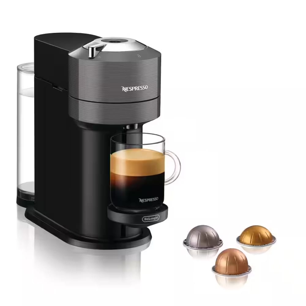 Delonghi Nespresso Vertuo Next Capsule Coffee Machine in Grey - ENV120GY image 0