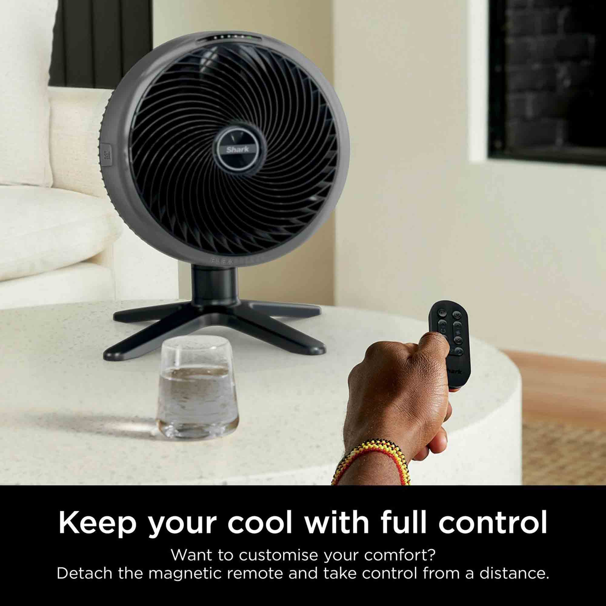 Shark FlexBreeze TableMate Indoor to Outdoor Tabletop Fan in Winter Fog - FA150UK image 3