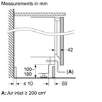 Bosch KUR21VFE0G Integrated Undercounter Larder Fridge, 134 Litres, White image 3