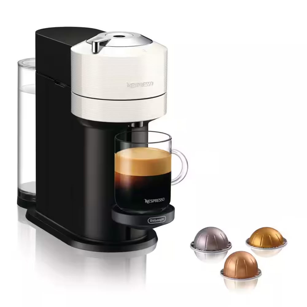 Delonghi Nespresso Vertuo Next Capsule Coffee Machine in White - ENV120W image 0