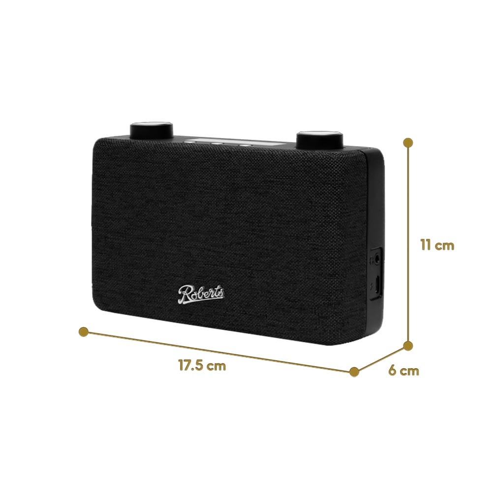 Roberts Radio PLAY11BK Portable DAB Radio in Black image 2