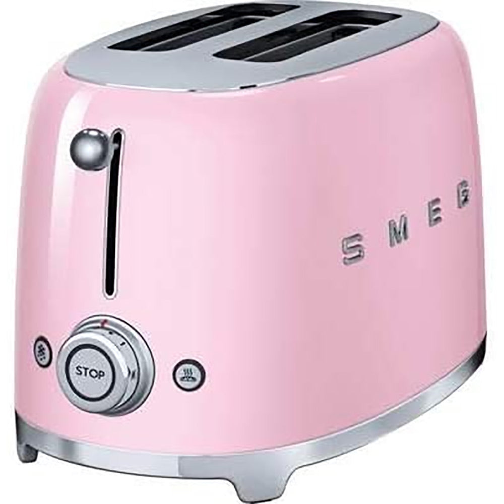 Smeg TSF01PKUK Retro Style 2 Slice Toaster Pink image 0