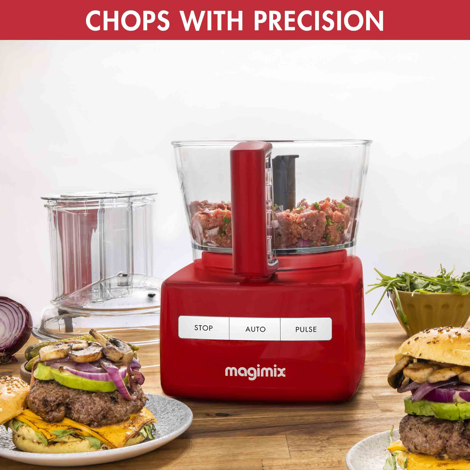 Magimix 5200XL Premium Food Processor Red - 18713 image 7