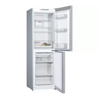 Bosch KGN34NLEAG 186cm Tall Fridge Freezer, 193L Fridge, 105L Freezer, 60cm Wide, NoFrost, Silver image 1
