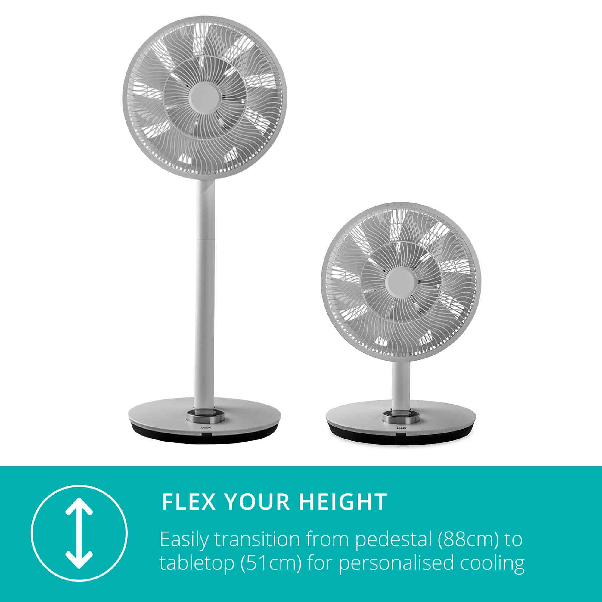 Duux Whisper Flex Smart Fan in Grey - DXCF19 image 3