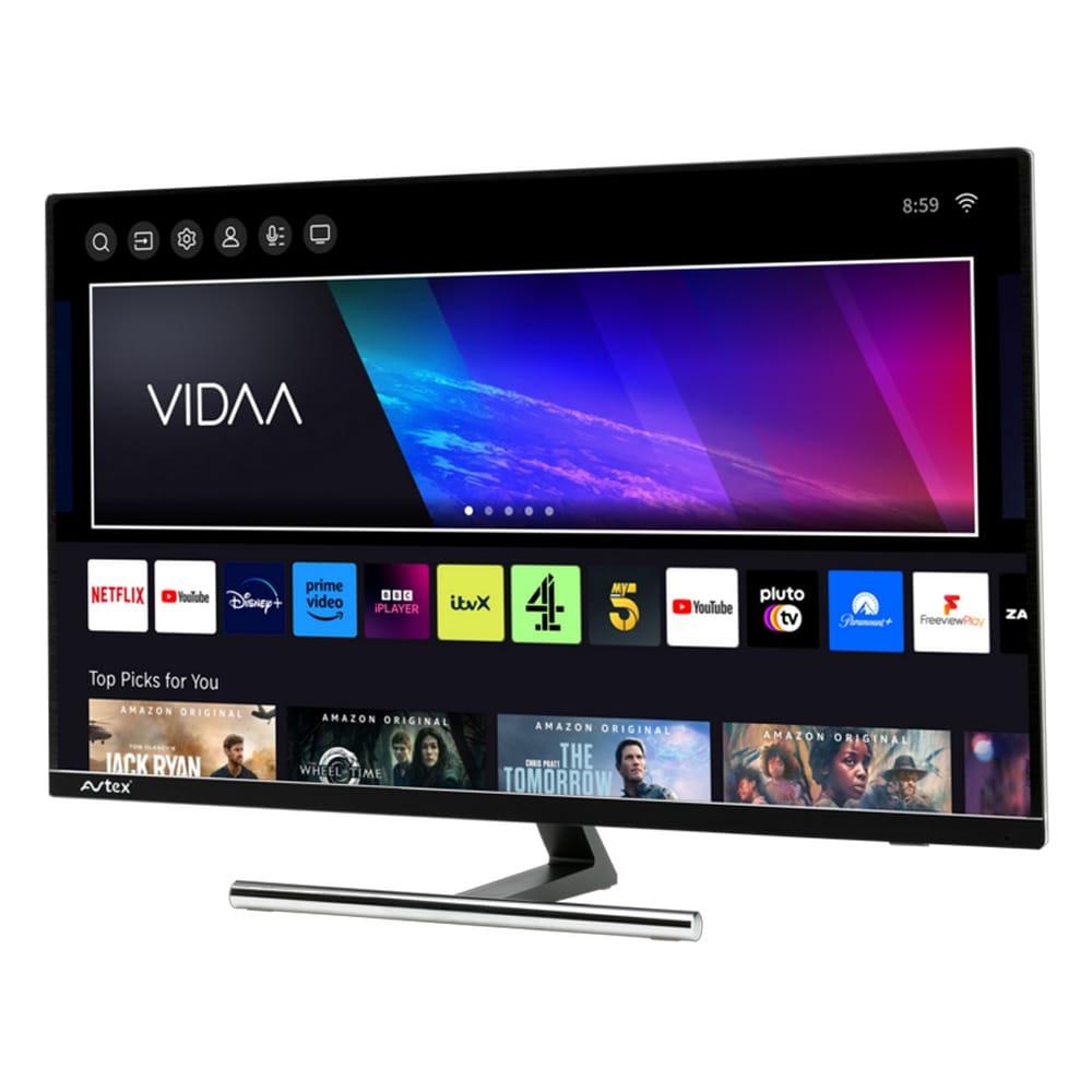 Avtex AV320TS 32 Inch, FHD LED Caravan / Motorhome Television, 12/24V DC & 240V AC, Freeview & Sat image 0