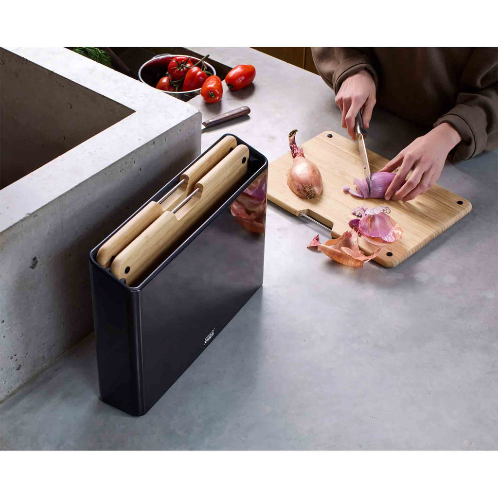 Joseph Joseph Folio Steel 3 Piece Chopping Board Set in Bamboo – 1000077