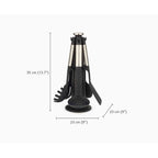 Joseph Joseph Elevate™ Stainless-Steel Silicone 5-Piece Utensils Carousel Set – 10567