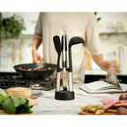 Joseph Joseph Elevate™ Fusion 3-Piece Stainless-Steel Utensil Set with Compact Stand – 10569