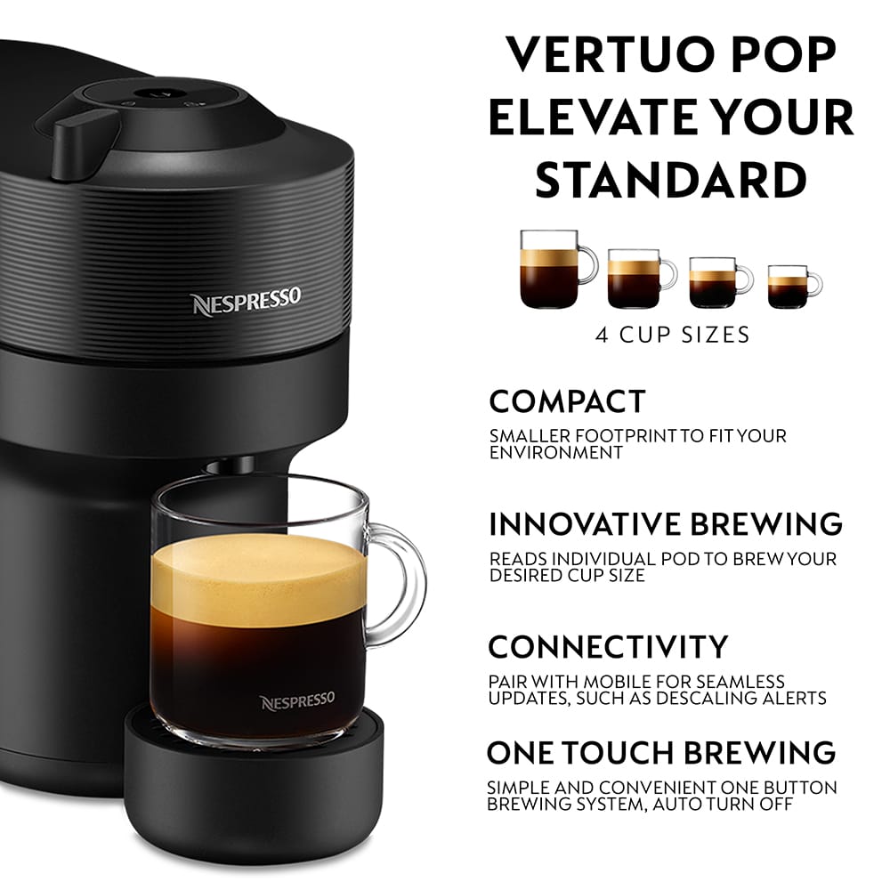 Magimix Nespresso Vertuo Pop – 11729 – Liquorice Black