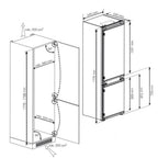 Blomberg KNE4554EVI 177.5cm Tall Integrated Fridge Freezer, 193 Litre Fridge, 69 Litre Freezer, 54cm Wide, Frost Free image 1