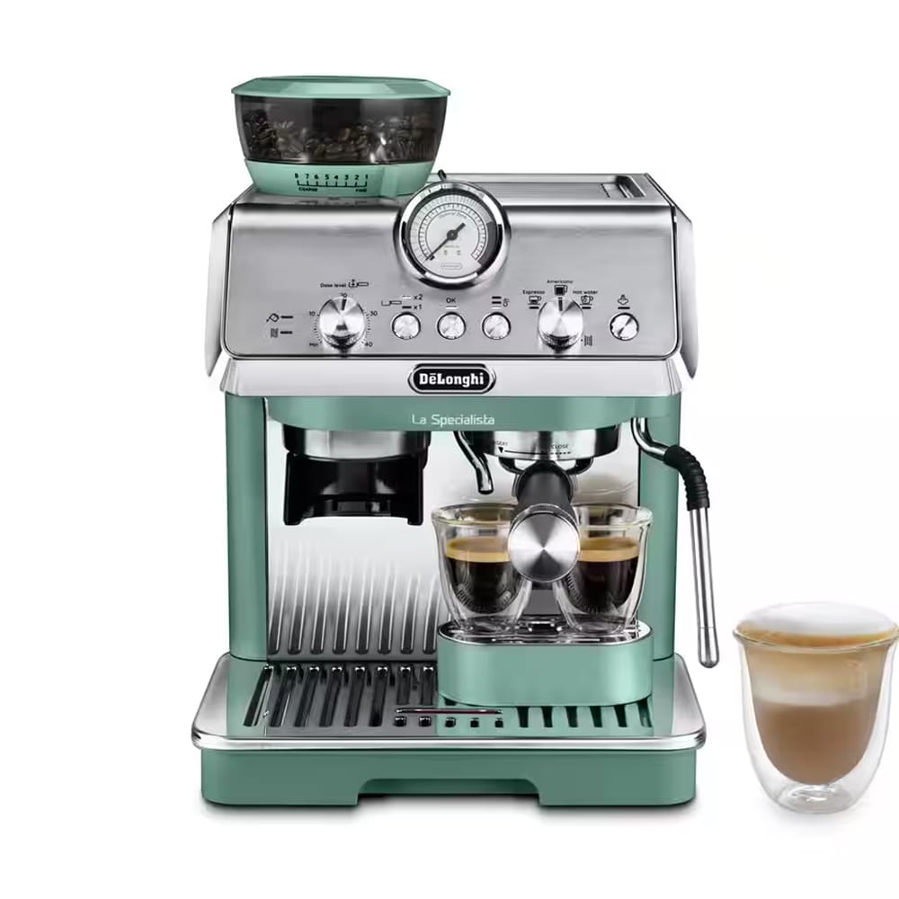 Delonghi La Specialista Arte Bean to Cup Espresso Coffee Machine in Green EC9155GR image 0