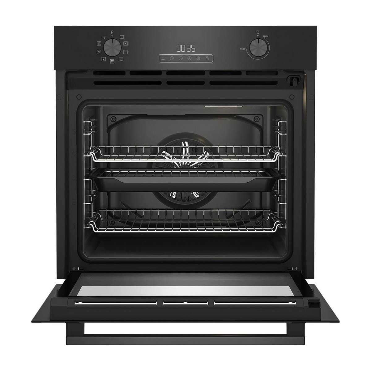 Blomberg ROEN8232BP Built-In Single Electric Multifunction Oven with Grill, Black image 1