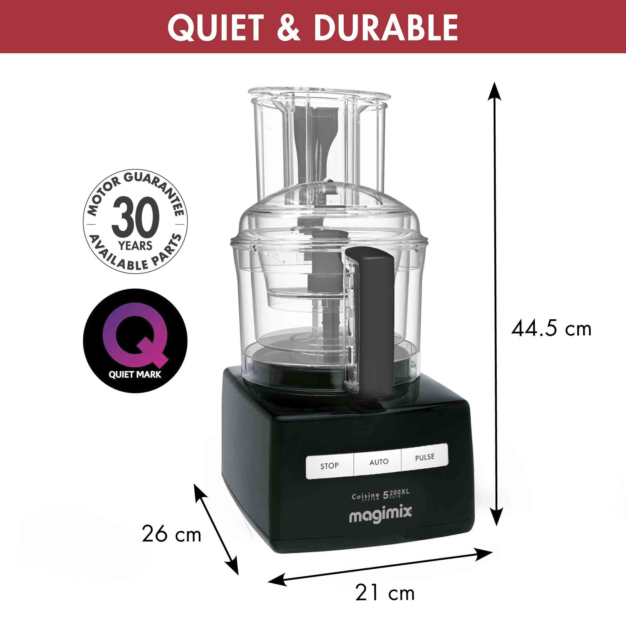 Magimix 5200XL Premium Food Processor Black - 18712 image 1