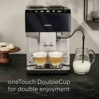 Siemens Fully Automatic Bean to Cup Coffee Machine in Black & Silver - TP515GB1 image 1