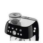 Smeg Espresso Coffee Machine with Grinder in Black EGF03BLUK image 3