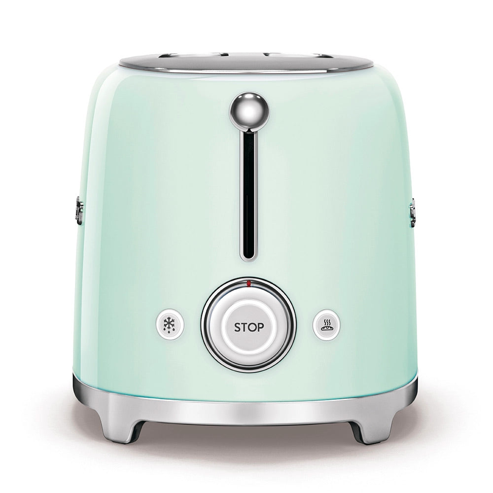 Smeg TSF01PGUK Retro Style 2 Slice Toaster Pastel Green image 3