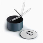 Joseph Joseph Space Folding Handle Ceramic Non-stick 19cm Blue Saucepan & Lid image 0