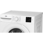 Beko BMN3WT3821W 8kg, 1200 Spin Freestanding Washing Machine with Quick Wash, White image 1