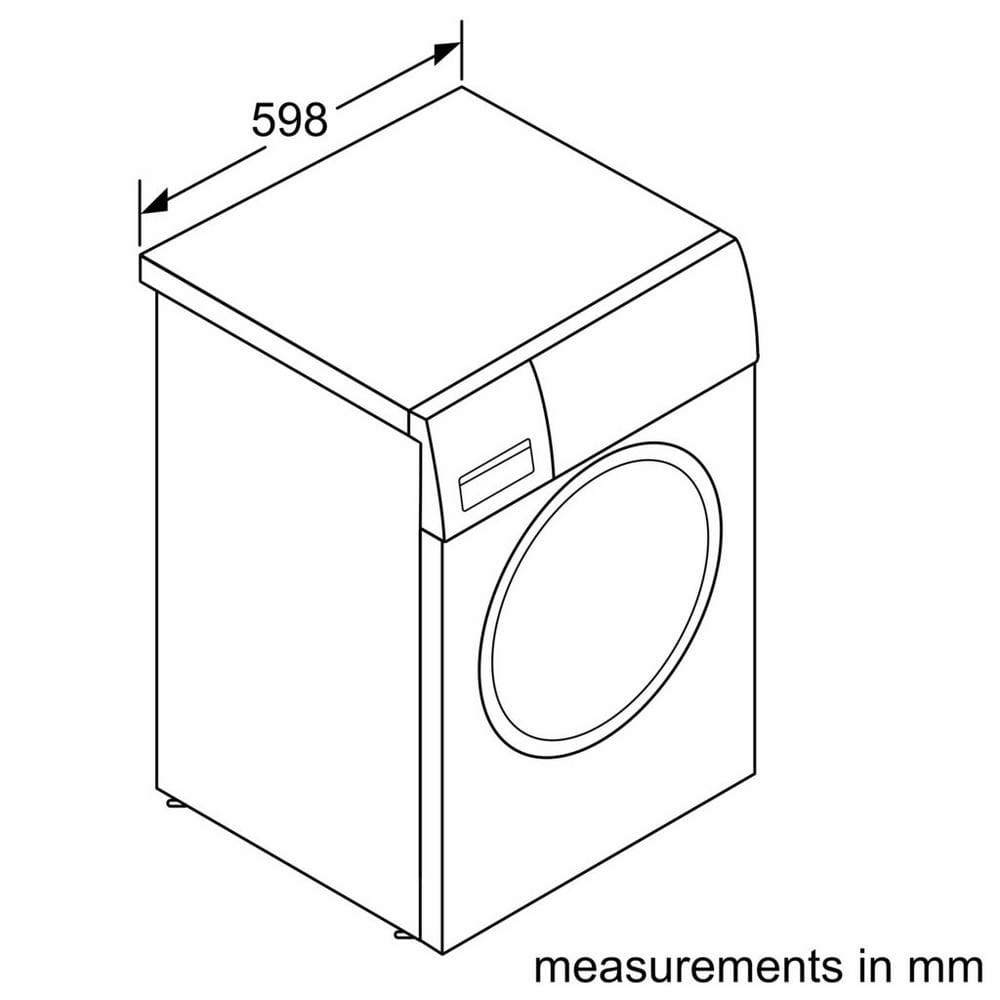 Bosch WGE03408GB 8kg, 1400 Spin, Freestanding Washing Machine with Quick Wash, White image 3