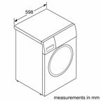 Bosch WGE03408GB 8kg, 1400 Spin, Freestanding Washing Machine with Quick Wash, White image 3