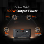 Jackery Explorer 500 v2 Portable Power Station (21-0001-000276)