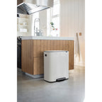 Brabantia Bo 60L Single Compartment Pedal Bin - White (211300)