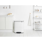 Brabantia Bo 60L Single Compartment Pedal Bin - White (211300)