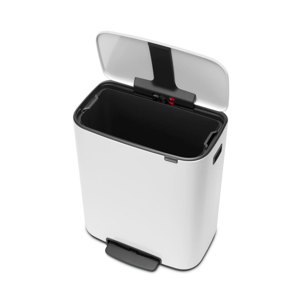 Brabantia Bo 60L Single Compartment Pedal Bin - White (211300)