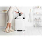 Brabantia Bo 60L Single Compartment Pedal Bin - White (211300)