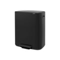 Brabantia Bo 60L Single Compartment Pedal Bin - Matt Black (211362)