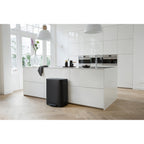 Brabantia Bo 60L Single Compartment Pedal Bin - Matt Black (211362)