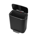 Brabantia Bo 60L Single Compartment Pedal Bin - Matt Black (211362)