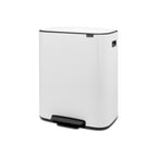 Brabantia Bo 2 x 30L Dual Compartment Pedal Bin - White (211447)