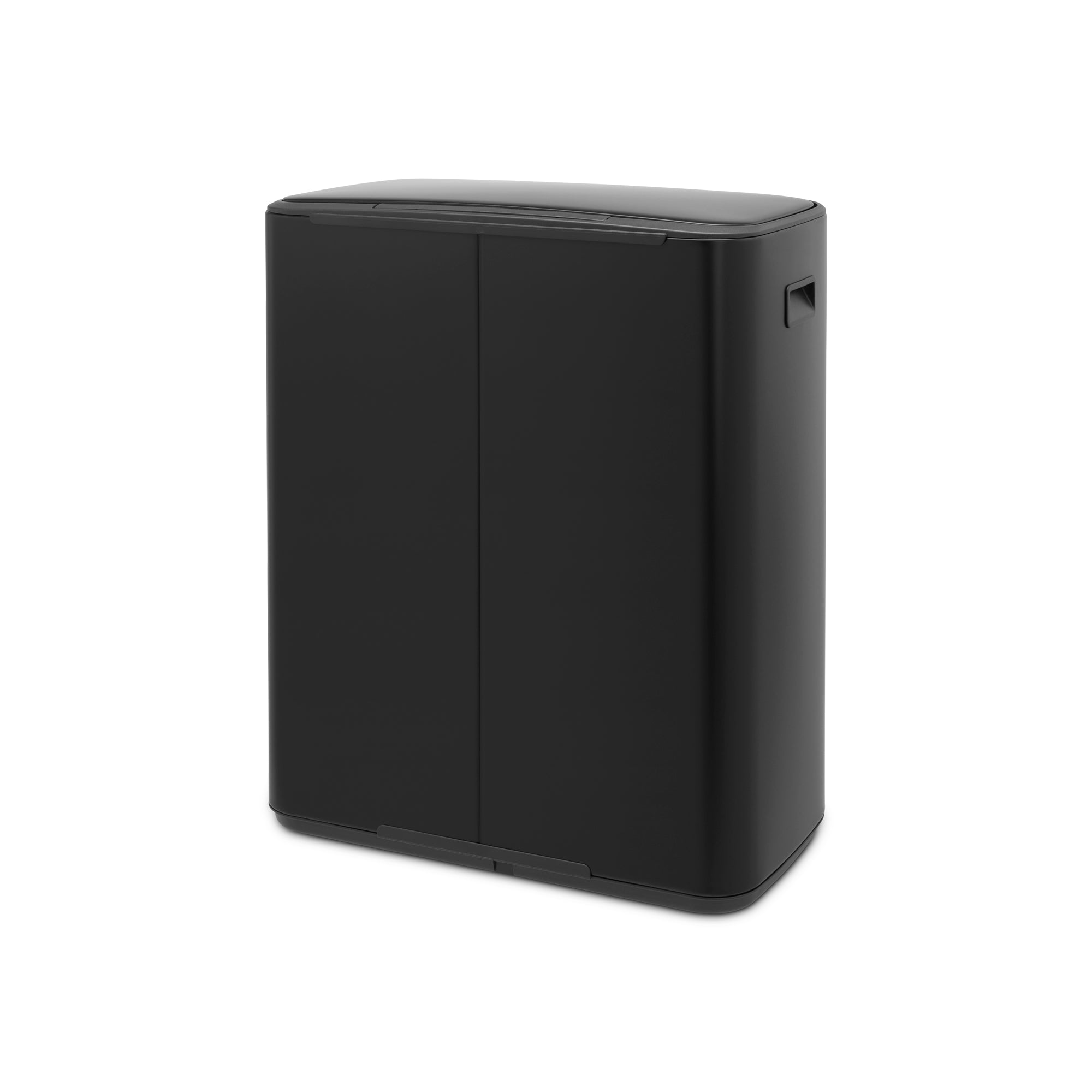 Brabantia Bo 2 x 30L Dual Compartment Pedal Bin - Matt Black (211508)