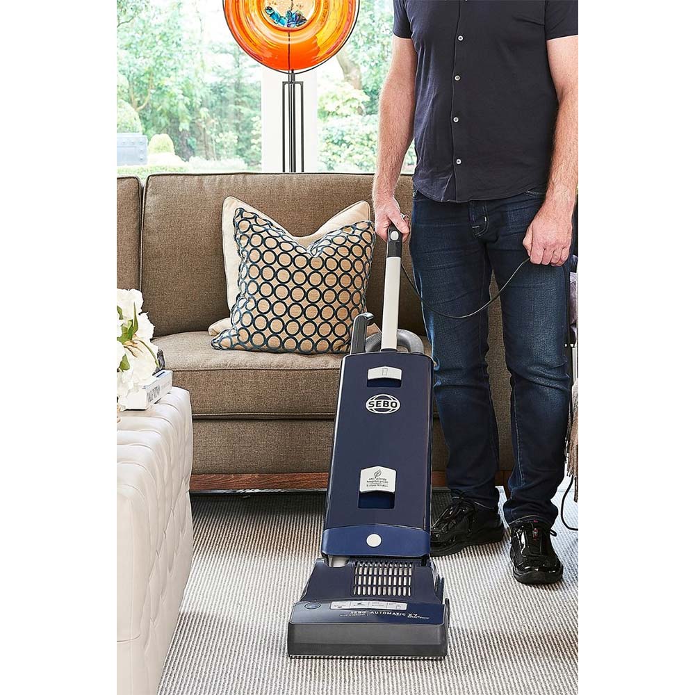 Sebo Automatic X7 Extra Upright Vacuum Cleaner in Blue image 1