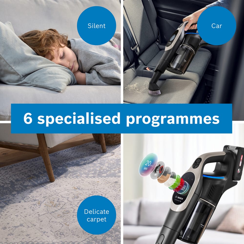 Bosch Unlimited 10 Cordless Vacuum Cleaner with up to 80 Minutes Run Time - BBS1041GGB image 8