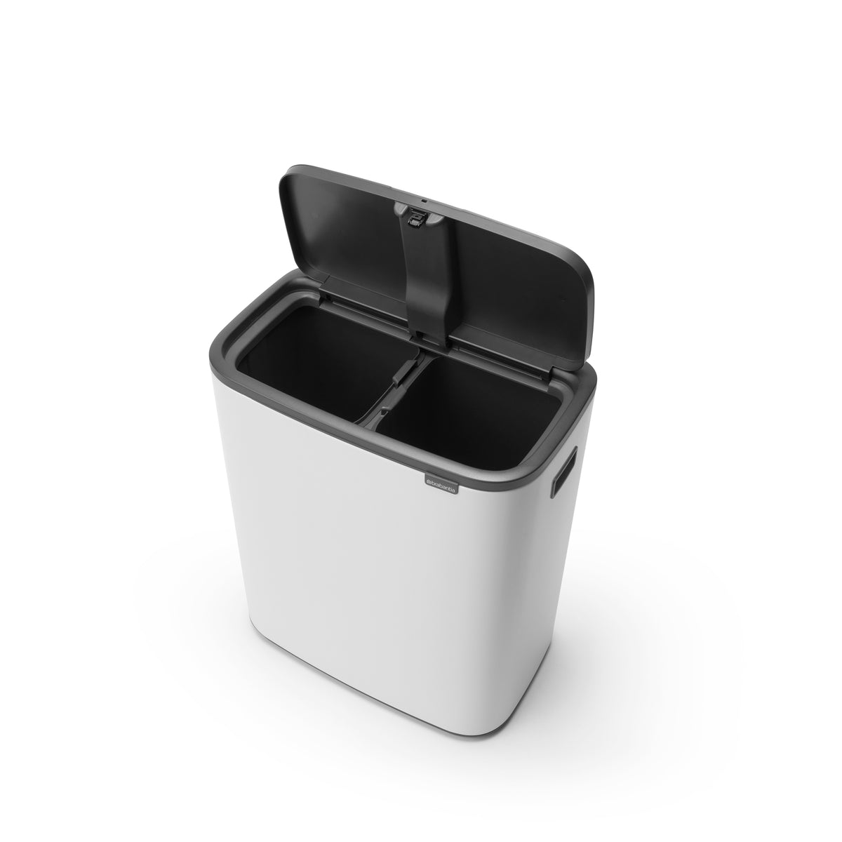 Brabantia Bo Touch Bin with 2 x 30L Compartments in White (221408)