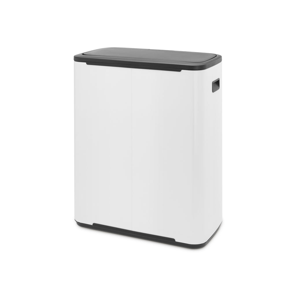 Brabantia Bo Touch Bin with 2 x 30L Compartments in White (221408)