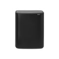 Brabantia Bo Touch Bin with 2 x 30L Compartments in Matt Black (221484)