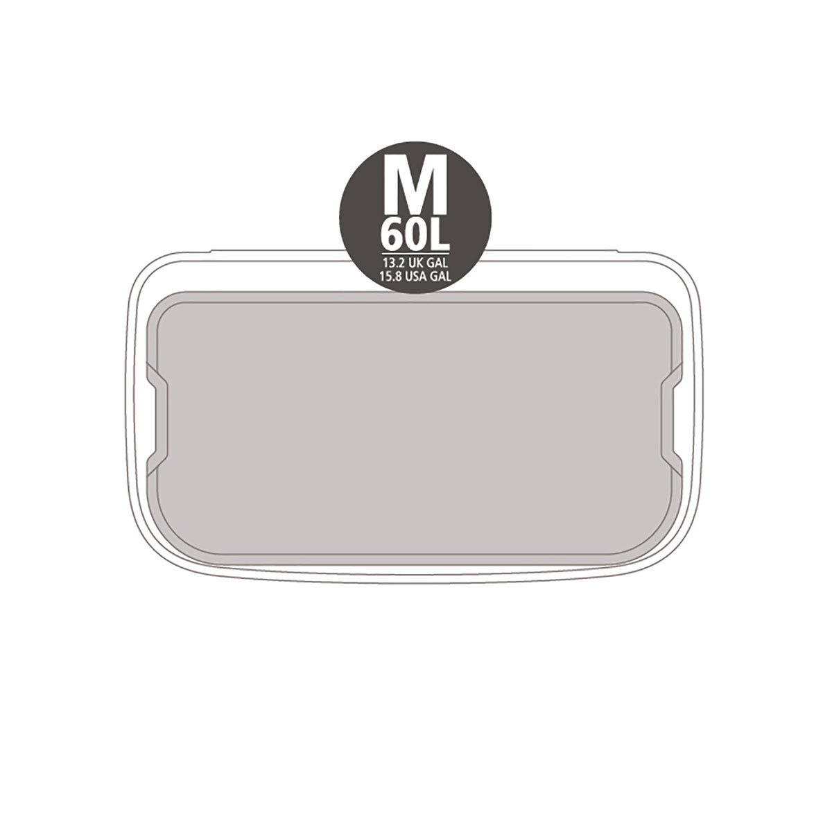 Brabantia Bo Touch 60 Litre Single Compartment Bin - White (223006)