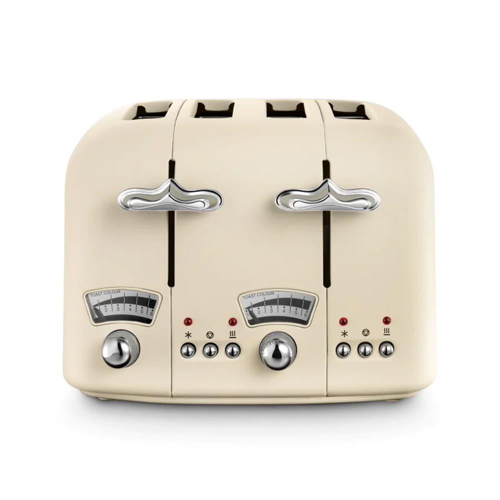 Delonghi Argento Flora 4 Slice Toaster in Beige CT04BG image 0