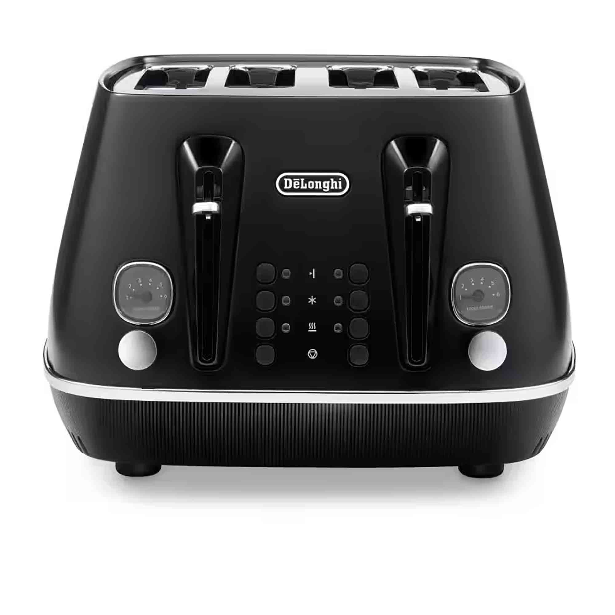 Delonghi Distinta X 4 Slice Toaster in Black - CTIN4003BK image 0