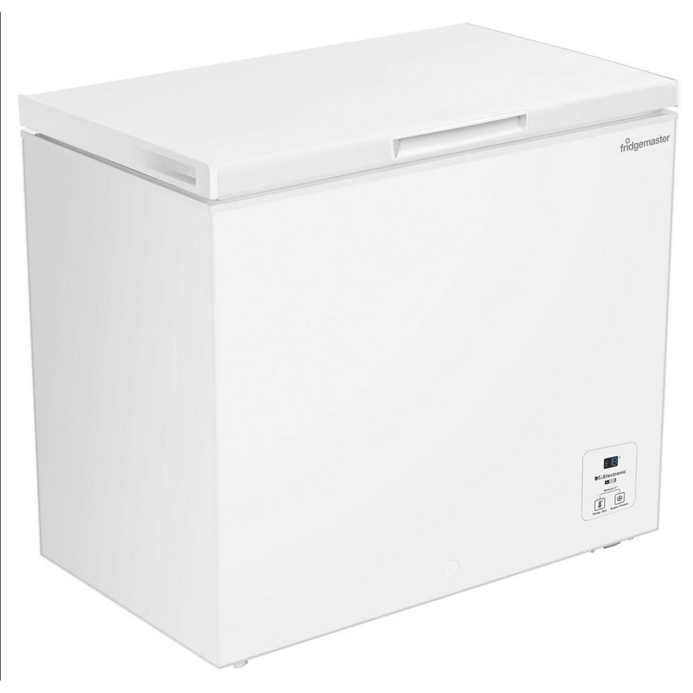 Fridgemaster MCF198E Chest Freezer, 191 Litre Capacity, 89cm Wide, Manual Defrost, White image 1